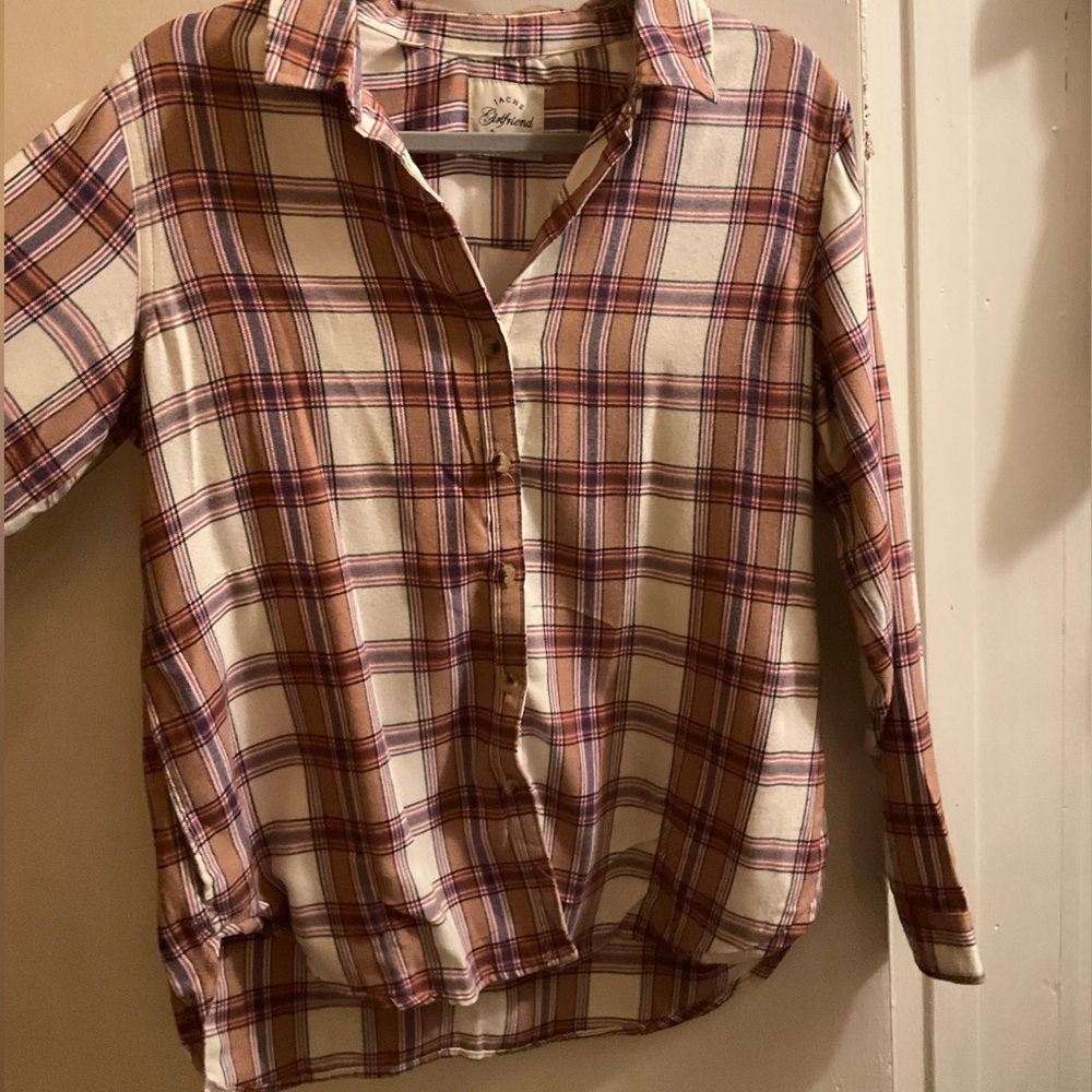 Jach’s Girlfriend Flannel Pastel with Pockets!!